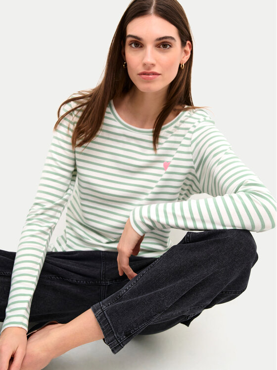 Kaffe Kaffe Bluzka Liddy 10502821 Zielony Regular Fit