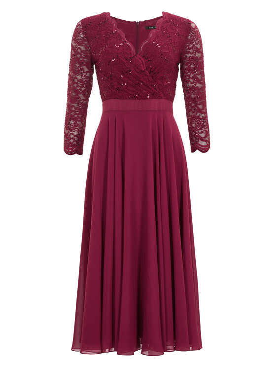 Swing Swing Coctailkleid 5AE29100 Dunkelrot Regular Fit