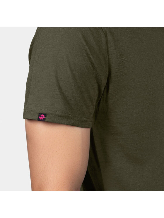 Alpinus Alpinus T-Shirt Otago Zielony Regular Fit