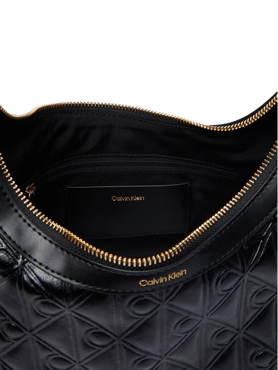 Calvin Klein Calvin Klein Käekott Emblem Aop Debossed Shoulder Bag LV04F3874G Must