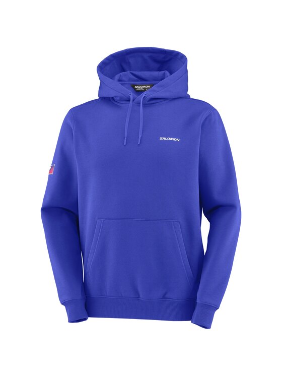 Salomon Salomon Bluza EQUIPE HOODIE M Niebieski Regular Fit