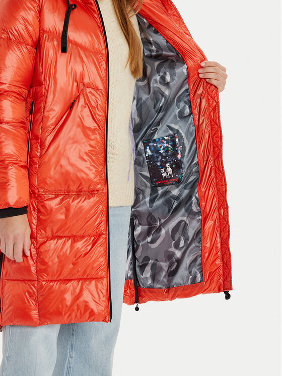 Frieda & Freddies Frieda & Freddies Pūkinė striukė 3847A Oranžinė Regular Fit