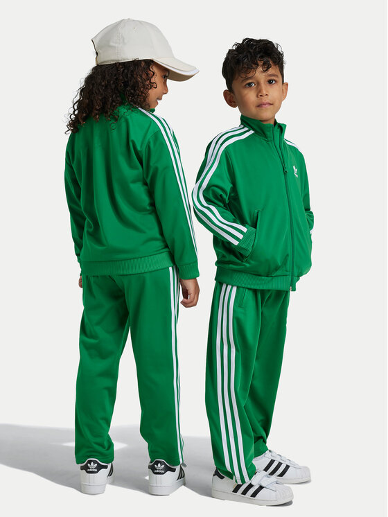 adidas Tuta adicolor Firebird IY4803 Verde Regular Fit Modivo
