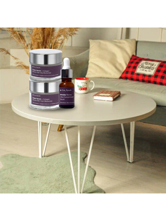 dr. Eve Ryouth dr. Eve Ryouth Jad Węża + Kolagen Na Dzień 50ml + Jad Węża + Kolagen Na 50ml + Odnowa Zmarszczek Ultra Serum 15ml Zestaw do pielęgnacji