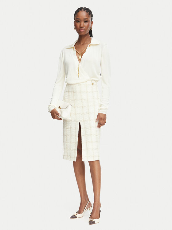 Elisabetta Franchi Elisabetta Franchi Bodi BK-03S-66E2-V440 Kreemjas Regular Fit