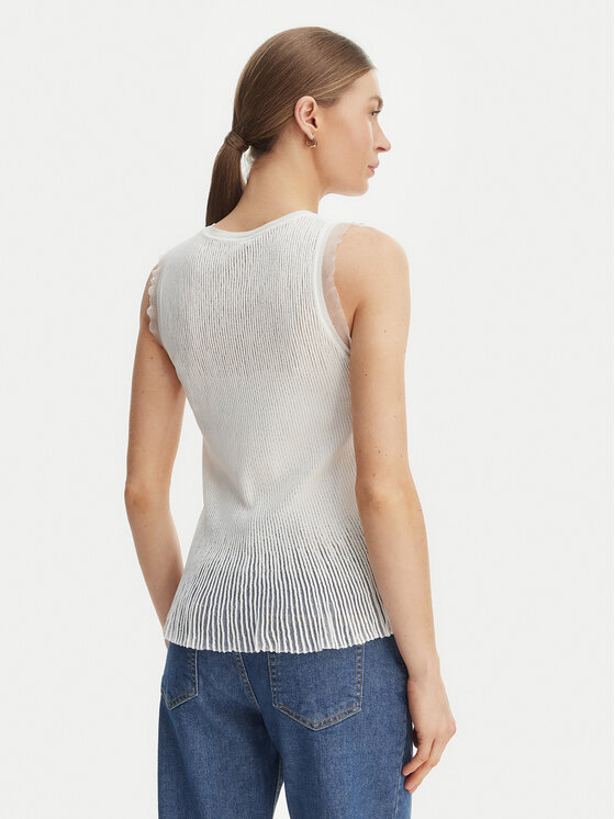Rinascimento Rinascimento Bluzka CFM0012241003 Biały Slim Fit