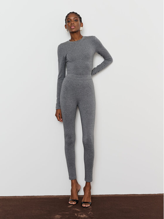 La Mania La Mania Top DANIELLE Szary Classic Fit