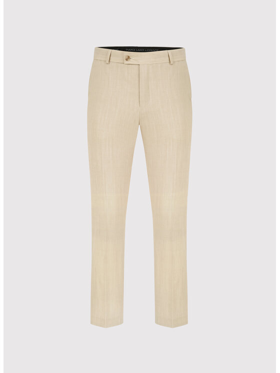 Pako Lorente Pako Lorente Spodnie garniturowe P26SP-6G-022 Beżowy Slim Fit