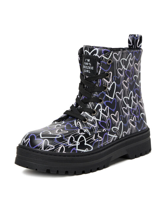 DeeZee DeeZee Schnürstiefeletten CEO-AVO-2208-021 Schwarz
