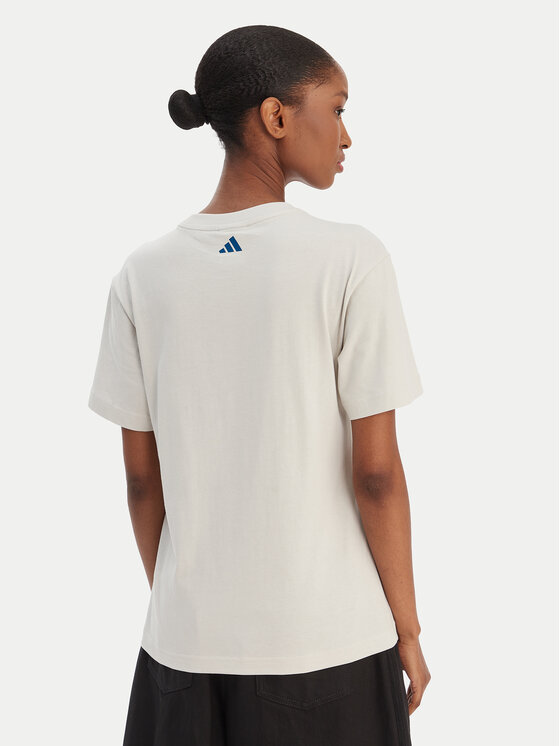 adidas adidas Tričko Farm Rio Graphic KD4641 Écru Regular Fit