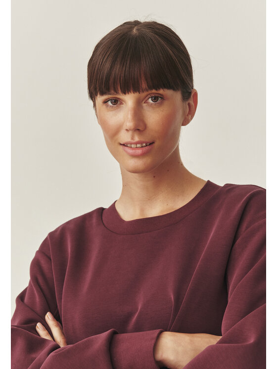 TATUUM TATUUM Mikina BONKA 1 Bordová Loose Fit