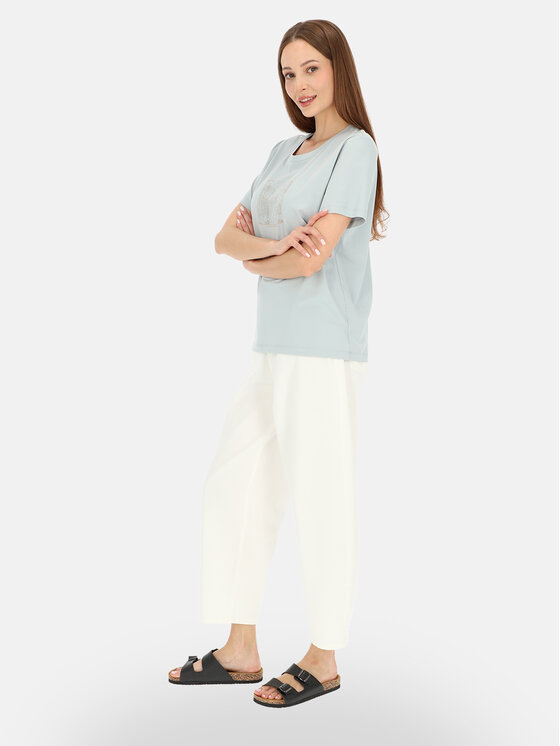L’AF L’AF T-Shirt Nika Zielony jasny Regular Fit