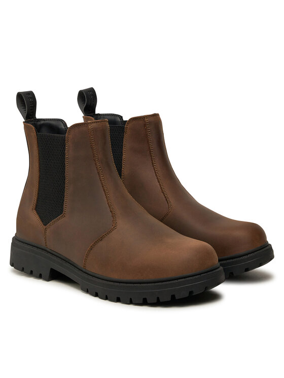 Guess Guess Боти тип челси Sidney Beatles FMFSBE LEA15 Кафяв
