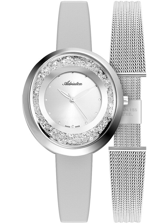 Adriatica Adriatica Hodinky A3771.5G43QZ Šedá