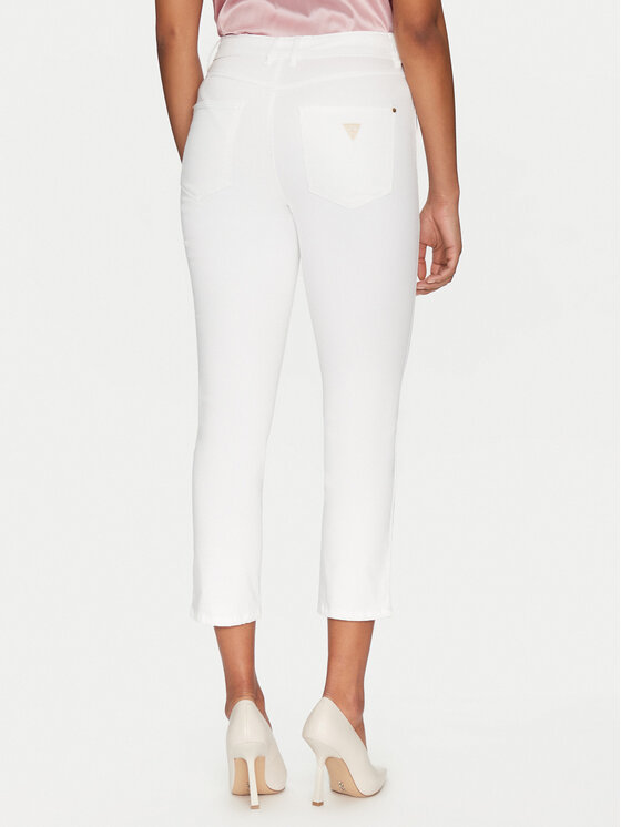 Guess Guess Džínsy W5GA91 W93CM Biela Skinny Fit