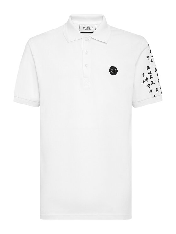 PHILIPP PLEIN PHILIPP PLEIN Polo 127 Bianco Slim Fit
