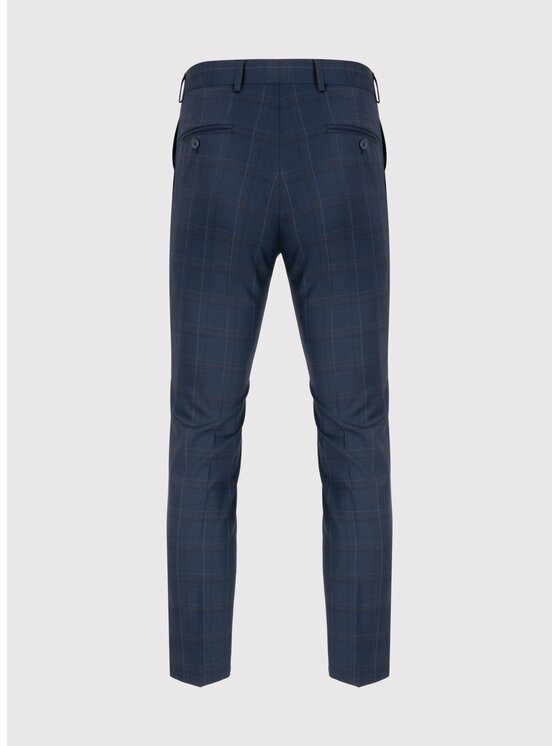 Pako Lorente Pako Lorente Spodnie garniturowe P24SF-6G-012 Granatowy Slim Fit
