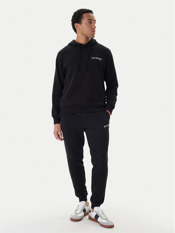 Jack & Jones Jack & Jones Tepláková souprava Yuki 12288292 Černá Relaxed Fit
