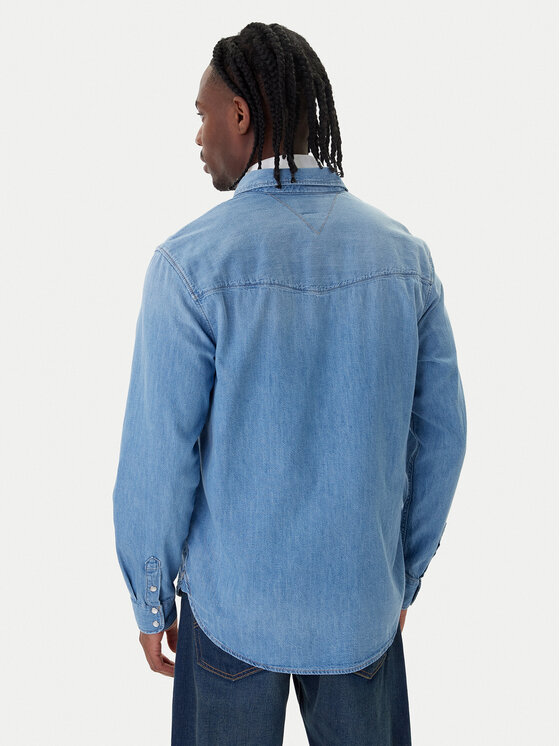 Tommy Jeans Tommy Jeans Džinsa krekls Western DM0DM23029 Zils Regular Fit