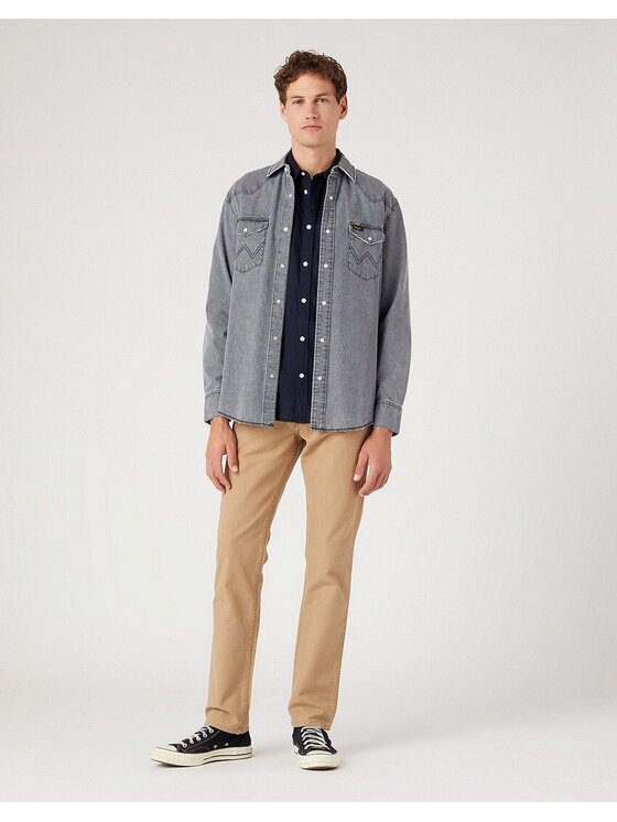 Wrangler Wrangler Pantaloni di tessuto GREENSBORO Beige Straight Fit