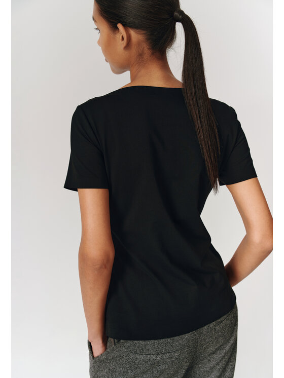 TATUUM TATUUM Bluzka MIKAJA Czarny Classic Fit