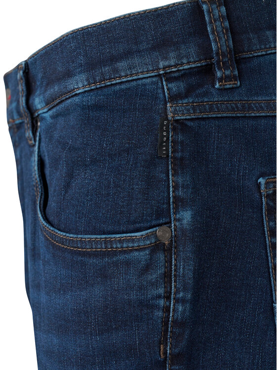 Bugatti Bugatti Džinsai 3278D 96635 Tamsiai mėlyna Slim Fit