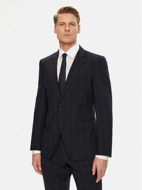 BOSS BOSS Garnitur 50538032 Granatowy Slim Fit