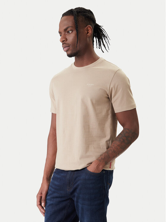 JOOP! Jeans Tričko 32Alphis 10011152 30045926 Béžová Modern Fit