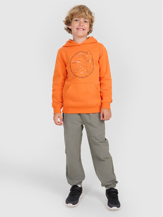 4F 4F Bluza URBAN COMMUTER Pomarańczowy Regular Fit
