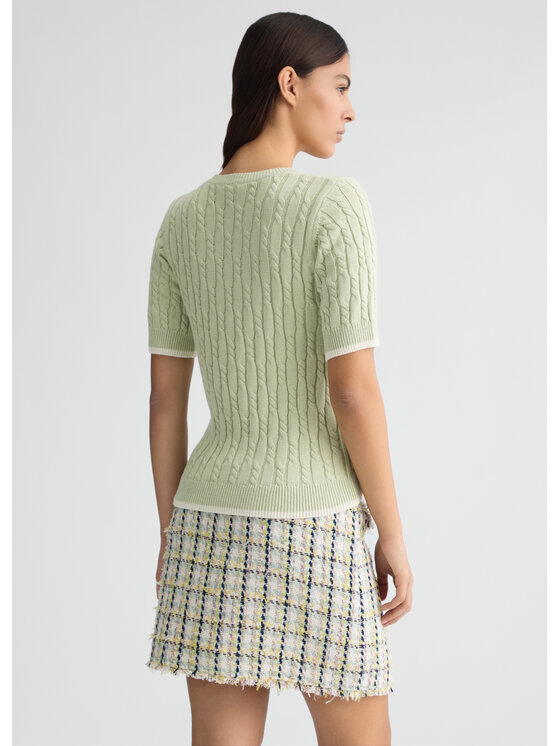 Liu Jo Liu Jo Sweter WA5117MS016C3675 Zielony Regular Fit