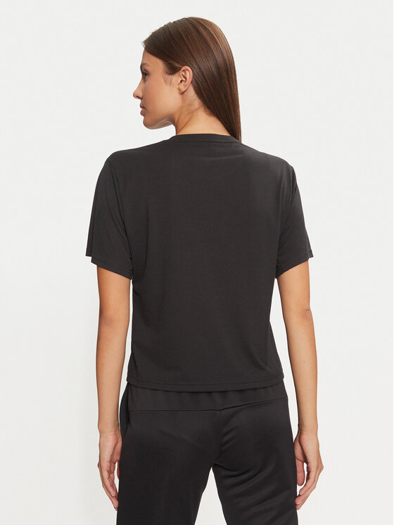 adidas adidas Technikai póló Train Essentials Big Logo JG8614 Fekete Regular Fit