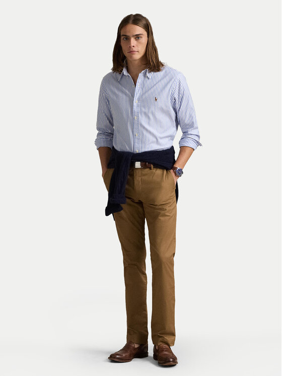 Polo Ralph Lauren Polo Ralph Lauren Srajca 710886462003 Svetlo modra Custom Fit