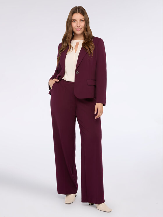 Fiorella Rubino Fiorella Rubino Spodnie materiałowe P175L002197N036 Bordowy Regular Fit