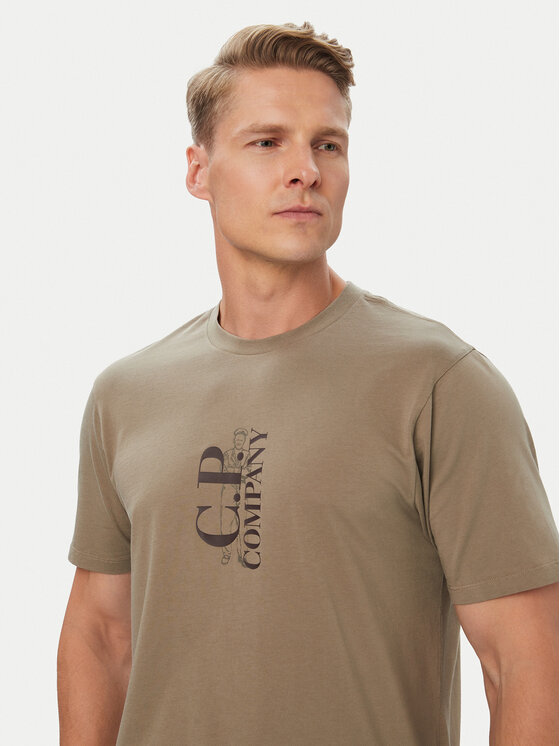 C.P. Company C.P. Company T-Shirt 21CMTS134A005100W Beige Regular Fit