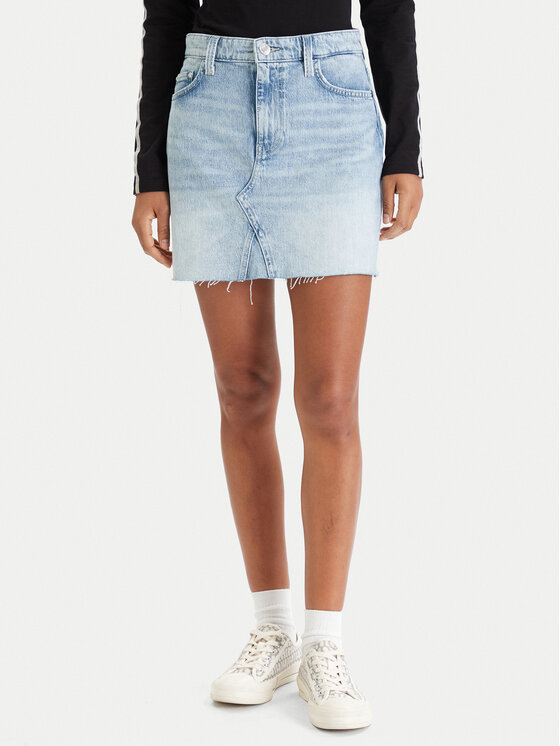 Guess Guess Jeansrock W6RD1H D6833 Blau Regular Fit