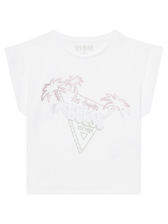 Guess Guess T-Shirt J5GI32 K8HM4 Bílá Regular Fit