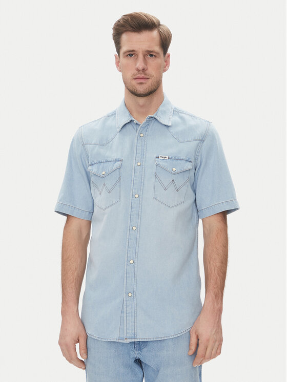 Wrangler Wrangler Farmering Western 112362742 Kék Regular Fit