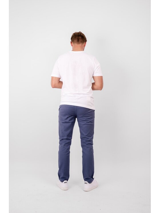TeeShoppen TeeShoppen Chinosy 'Perform Collection' Niebieski Regular Fit