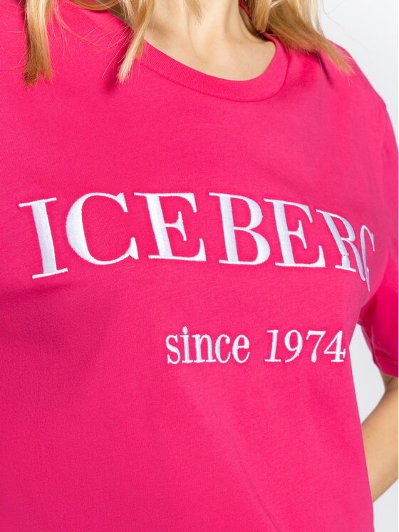 Iceberg Iceberg Marškinėliai 20EI1P0F09A6331 Rožinė Regular Fit