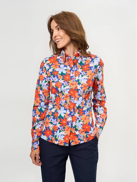 Willsoor Willsoor Koszula 61466 Granatowy Slim Fit