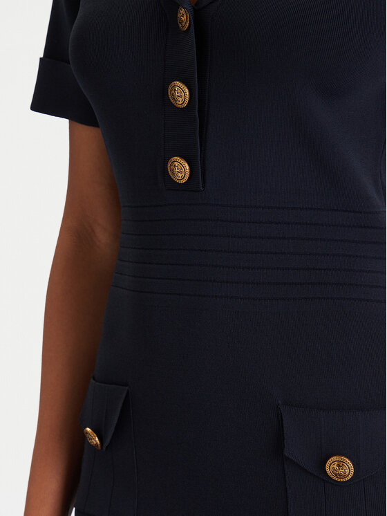 Guess Guess Плетена рокля W5YK29 Z0130 Тъмносин Slim Fit