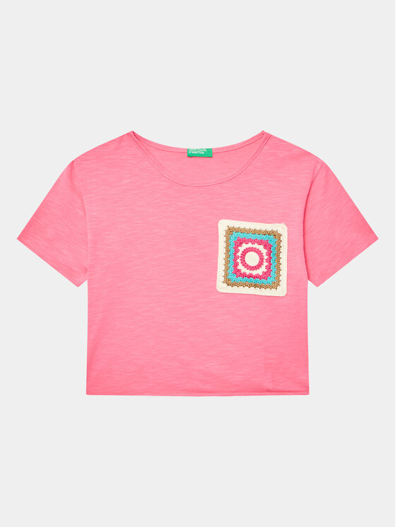 United Colors Of Benetton Tricou 3LHAC10BV Roz Regular Fit