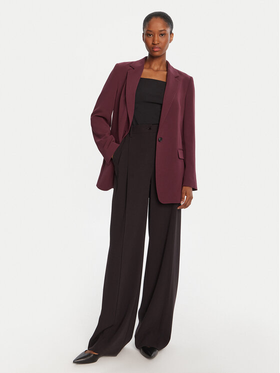 BOSS BOSS Marynarka Jocaluah 50490053 Bordowy Regular Fit
