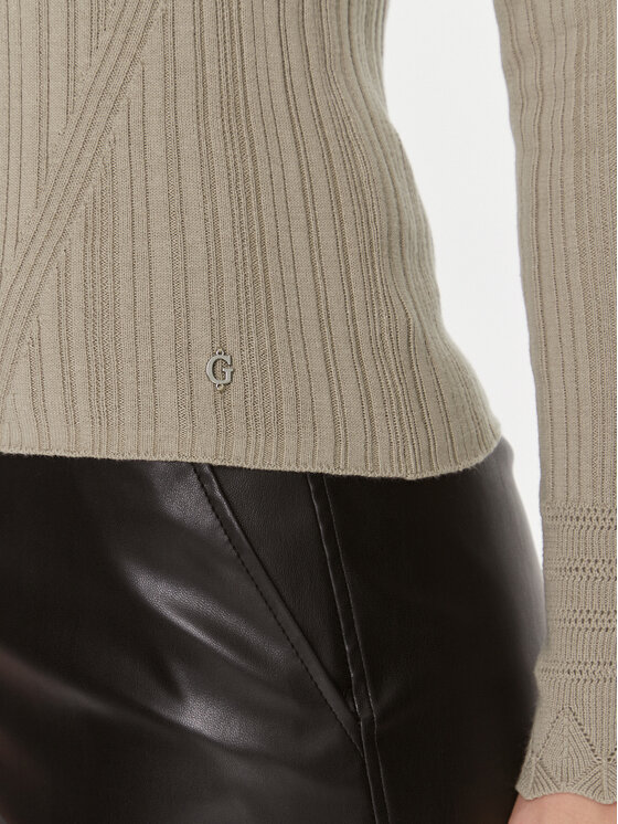 Guess Guess Megztinis Marie Rn Lt W4RR23 Z3C71 Smėlio Slim Fit