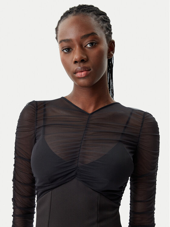 Patrizia Pepe Patrizia Pepe Kokteilinė suknelė 8A1463/A375-K103 Juoda Regular Fit