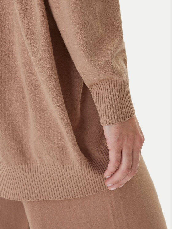 Kontatto Kontatto Megztinis 3M0815C Smėlio Relaxed Fit