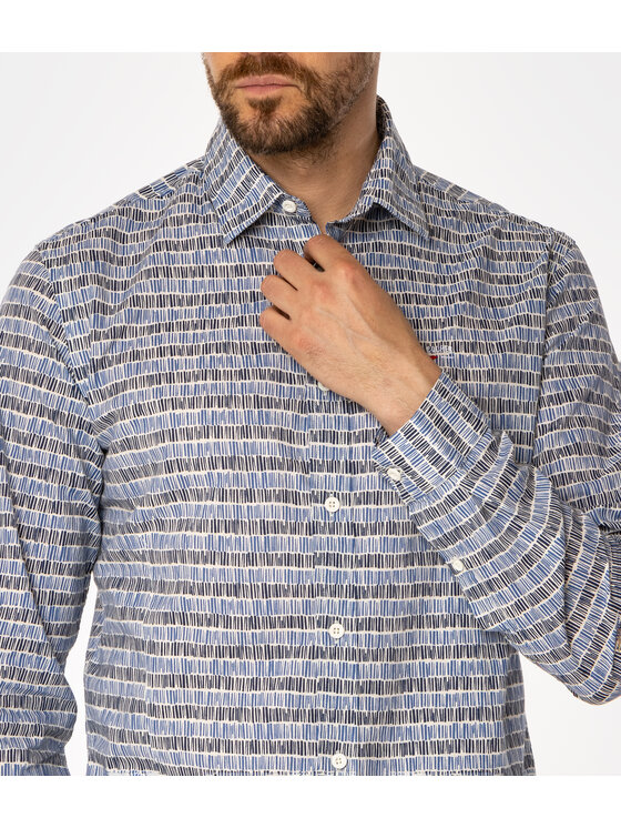 Lee Cooper Lee Cooper Koszula DANIELS Niebieski Slim Fit