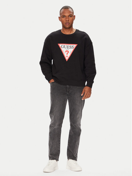 Guess Jeans Guess Jeans Bluză M4YQ21 K9V31 Negru Oversize