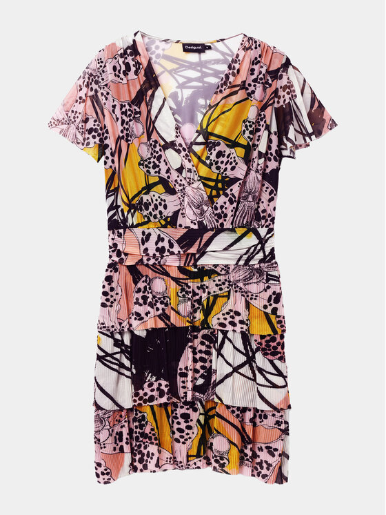Desigual Desigual Sukienka letnia MONSIEUR CHRISTIAN LACROIX Cadiz 24SWVK52 Kolorowy Regular Fit