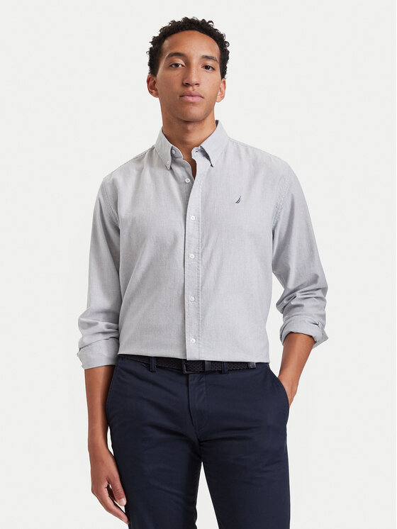 Nautica Nautica Krekls 62KLM1402 Pelēks Regular Fit